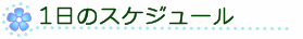 1日のスケジュール
